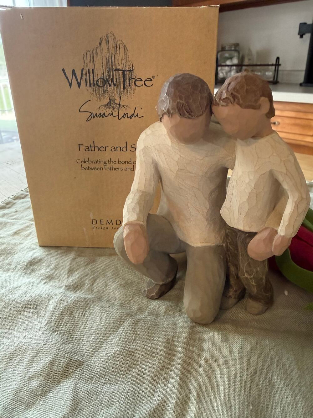 Willow Tree Susan Father and Son with Box